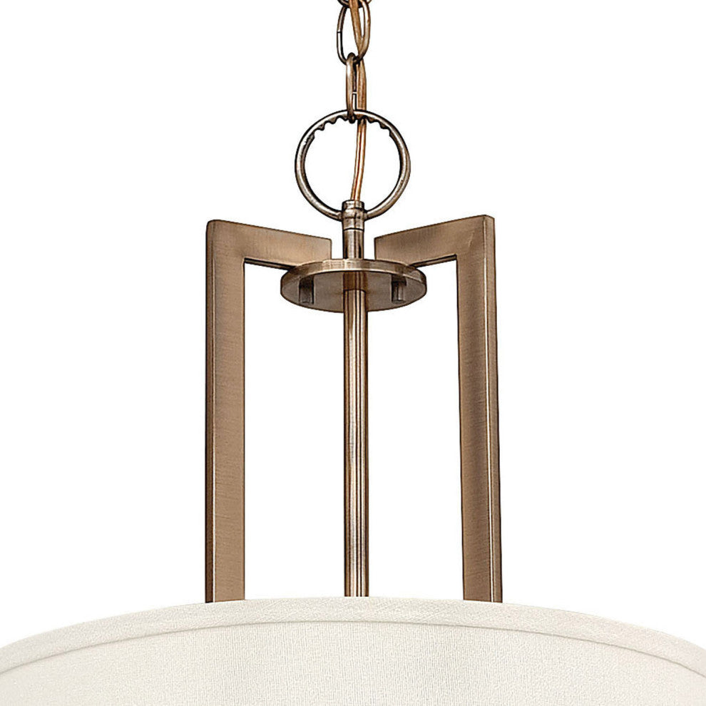 Hinkley Hampton Large Drum Pendant, Brushed Bronze