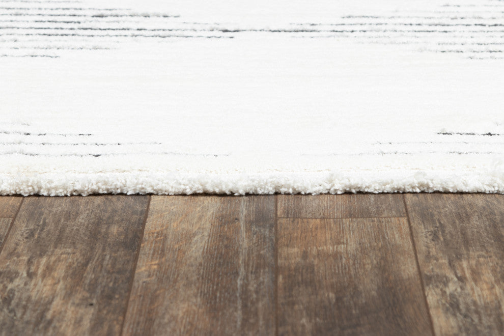Novogratz by Momeni Ferris Oli Geometric Ivory Area Rug 2'' X 3''