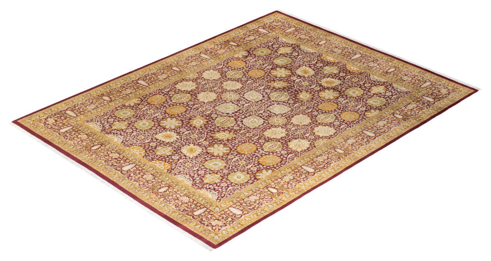 Mogul, One-of-a-Kind Hand-Knotted Area Rug Purple, 7' 10" x 10' 6"
