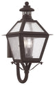Livex 2041-07 2-Light Bronze Outdoor Wall Lantern, Bronze