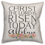 Christ the Lord is Risen 16x16 Throw Pillow Cover