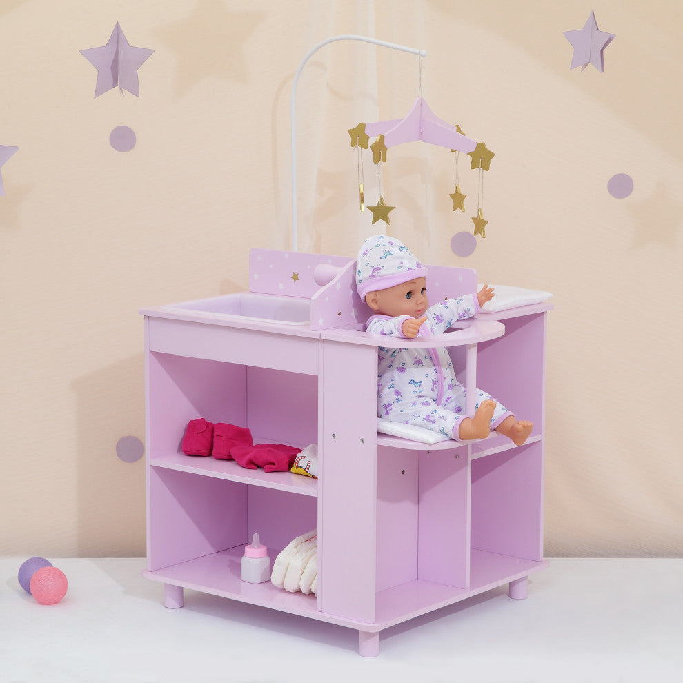 Stars Baby Doll Changing Station with Storage