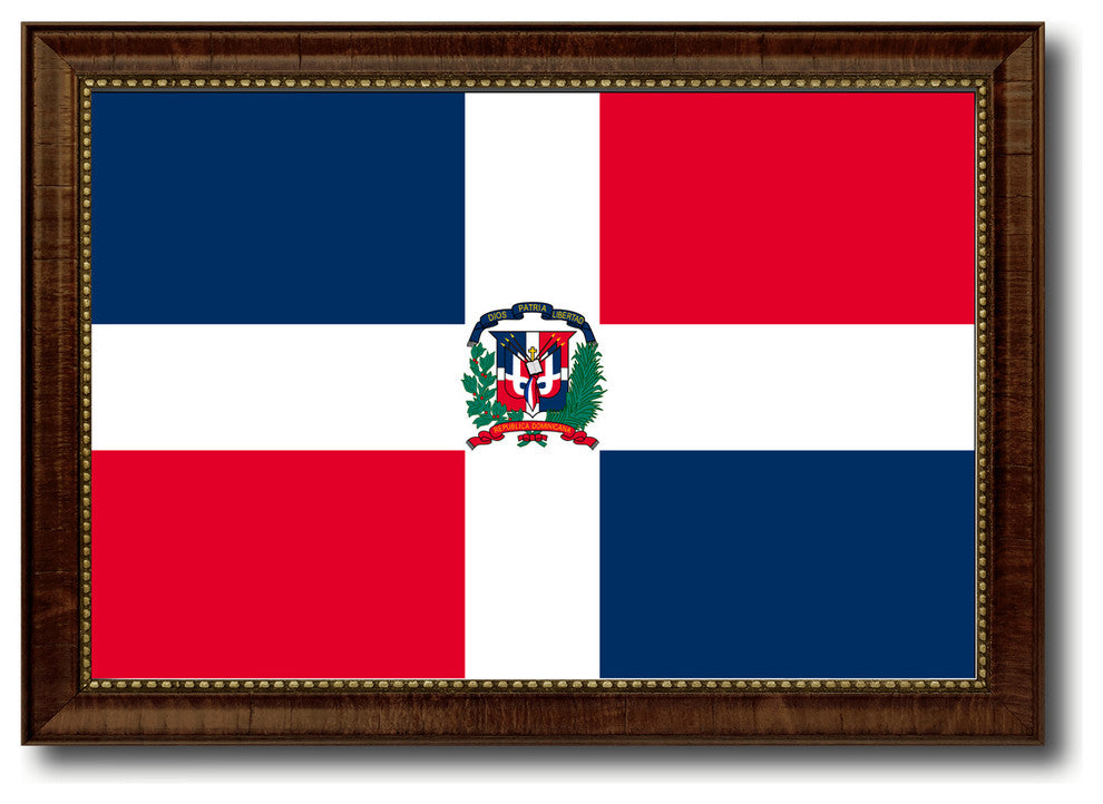Dominican Republic Country Flag Canvas Print, 15"x21"