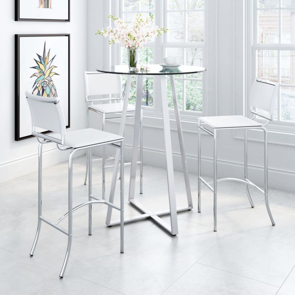 Soar Bar Chair, Set of 2 White