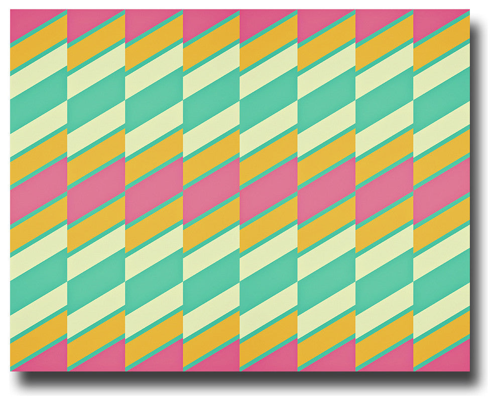 Geometric Study XVII Canvas Wall Art, Single Panel