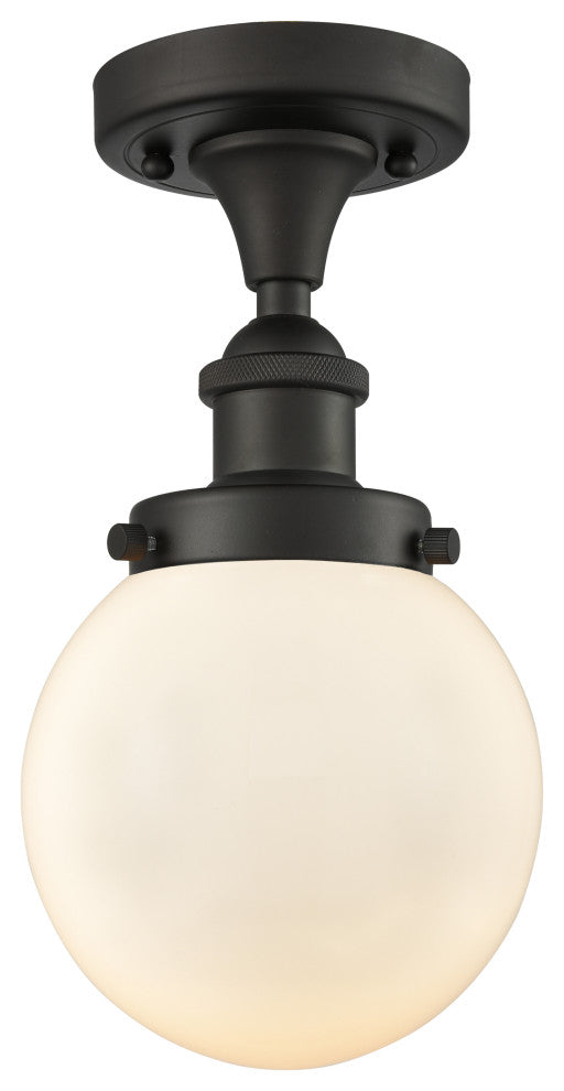 Innovations Lighting 916-1C-OB-G201-6-LED Beacon 1 Light 6" Semi-Flush Mount
