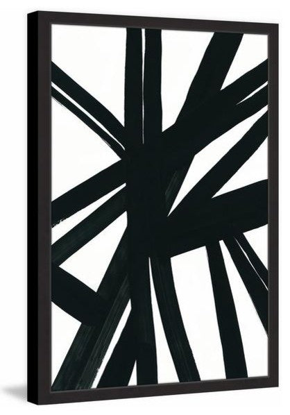 "Lines Over Lines" Framed Painting Print, 24"x36"