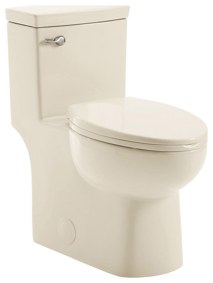 Classe One Piece Toilet with Front Flush Handle 1.28gpf, Bisque