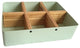 Striking Metal & Wood Divided Tray