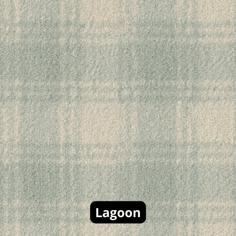 Pastel Colors 3/8 Thick Indoor Area Rug Carpet, Lagoon, 7x7