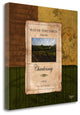 "Chardonnay Wine Label" By Shawnda Eva, Giclee Print on Gallery Wrap Canvas