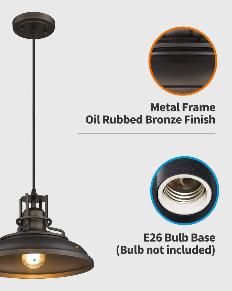 Farmhouse Pendant Lights for Kitchen Island Barn Black Pendant Light