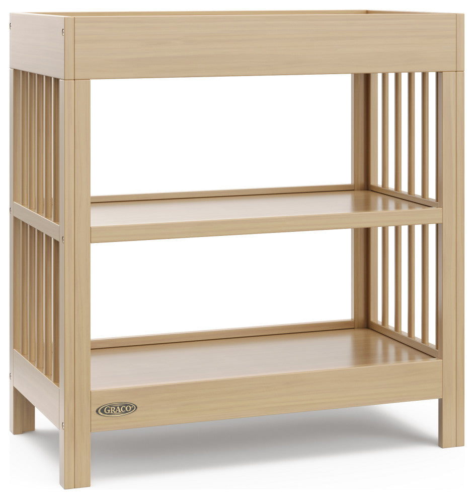 Graco Teddi Changing Table With Water-Resistant Changing Pad, Driftwood