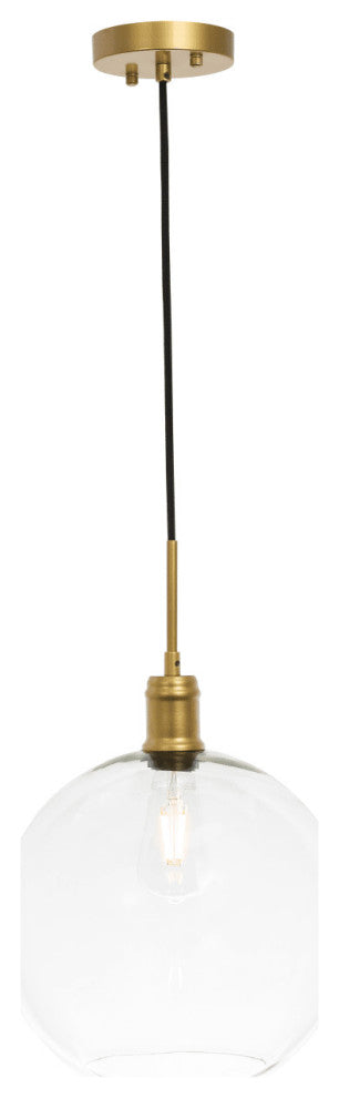 Elegant Lighting LD6207 Emett 1 Light 13"W Pendant - Chrome