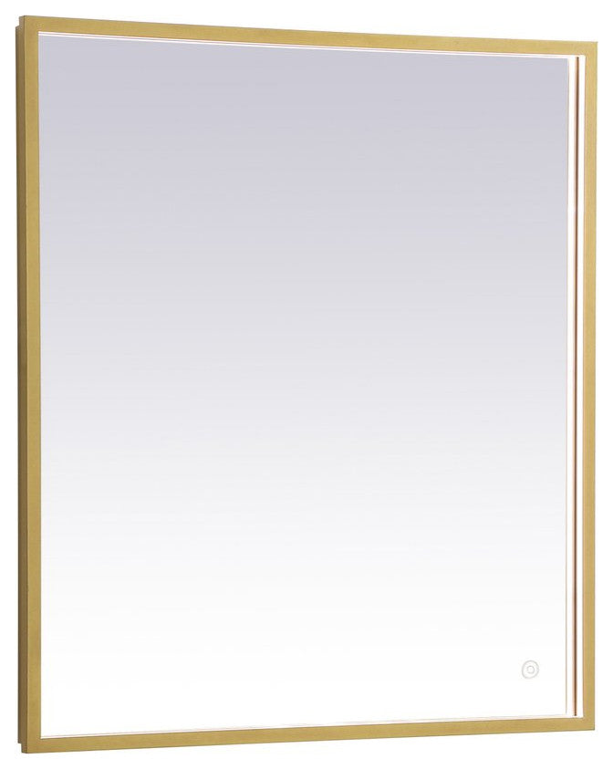 Modern Brass Led Mirror