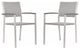 Set of Two Silver Arm Chairs