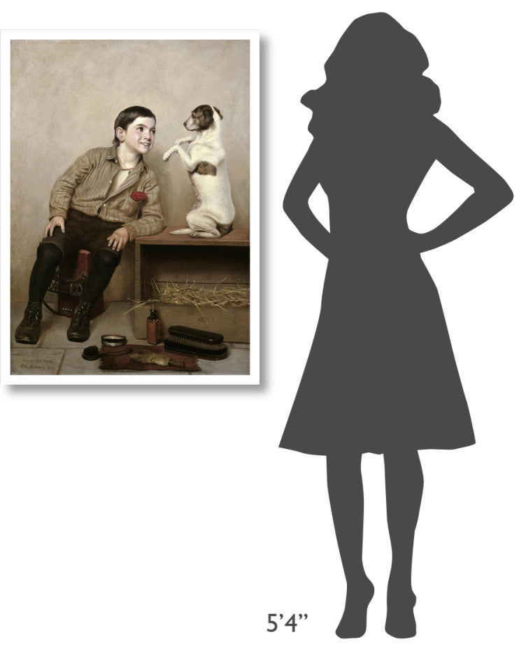 "Begging" Digital Paper Print by John George Brown, 28"x38"