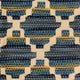 Plutus Blue Lights Diamond Luxury Throw Pillow, 26"x26"