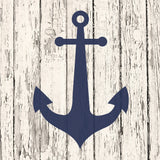 "Blue Anchor" Painting Print on Wrapped Canvas