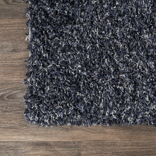 Mercer Shag Plush Area Rug, Denim Blue, 3 X 5