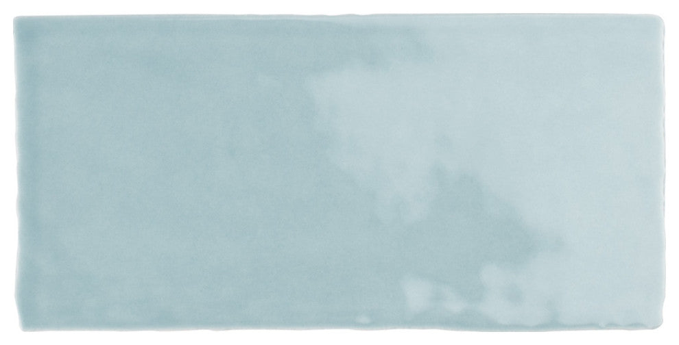 Castillo Glossy Ceramic Wall Tile, Sky