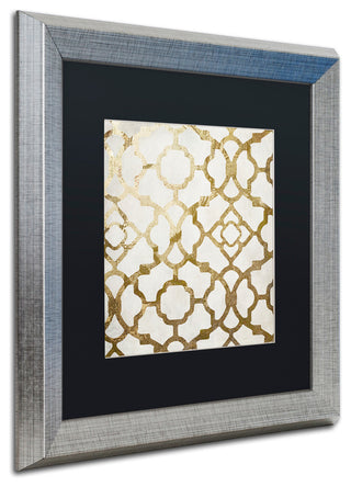 Color Bakery 'Moroccan Gold II', Silver Frame, Black Mat, 16x16