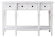 30" Tall MDF 4-Drawer Console Table in White