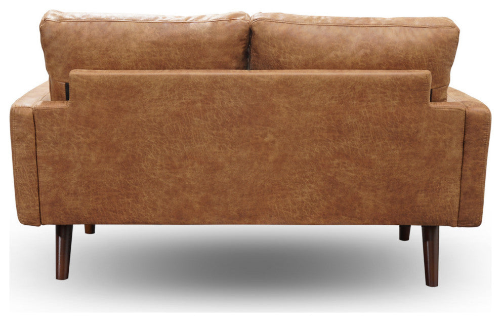 The Felix II -  Antique Leather Loveseat