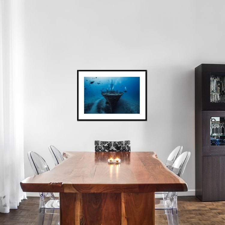 "Hai Siang Wreck" Framed Digital Print by Barathieu Gabriel, 38"x28"
