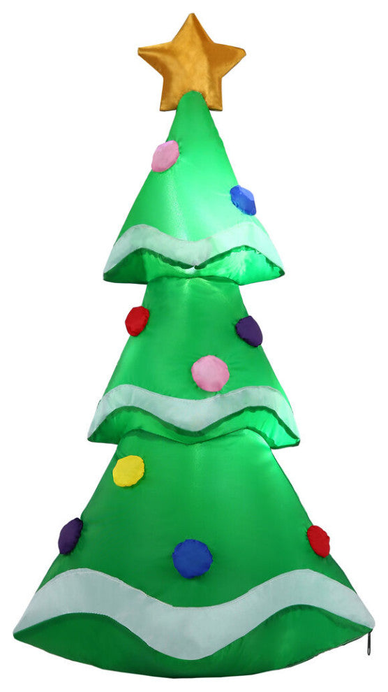 2 ft Tall Prelit Tabletop Xmas Tree Inflatable