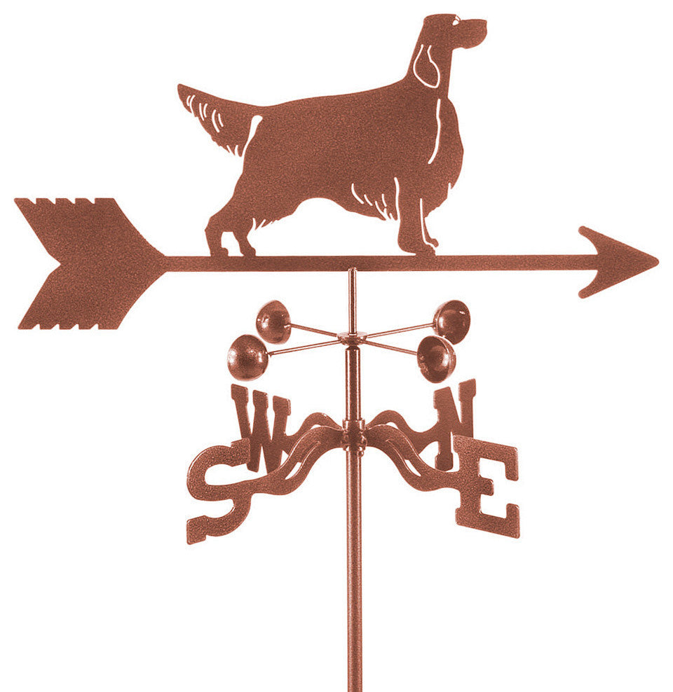 Setter Weathervane With Post Mount