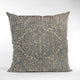 Plutus Blue Hidden Planet Medallion Luxury Throw Pillow, 22"x22"