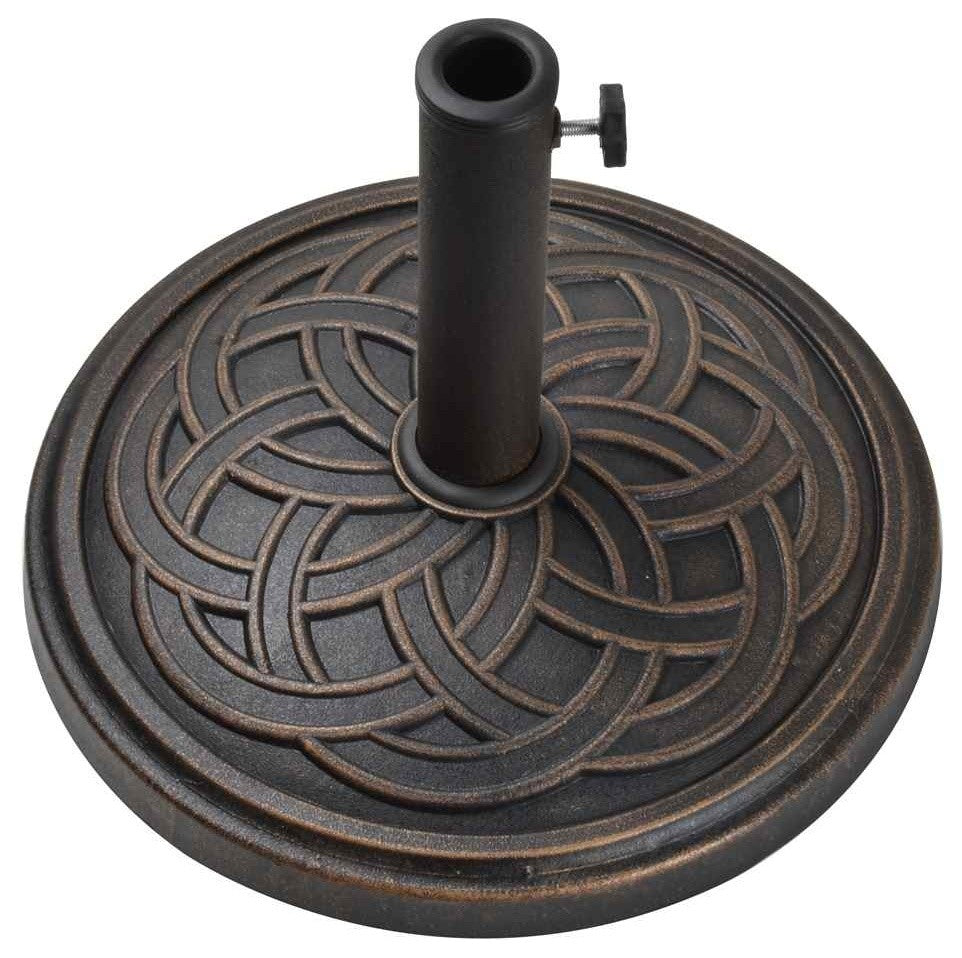 Bond 60474A Envirostone Round Umbrella Base, 13" H x 18" D