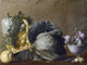 Tile Mural A Still Life With A Marrow By Bernardo Strozzi, 6"x8", Glossy
