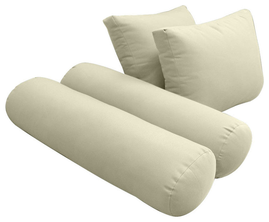 S1 Twin Size 5PC Knife Edge Daybed Mattress Cushion Bolster Complete Set AD005