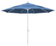 11' Aluminum Umbrella Collar Tilt Matted White, Olefin, Frost Blue