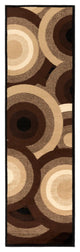 Surya Paramount PAR-1051 5'3"x7'9" Rug, Dark Brown/Khaki/Beige/Black