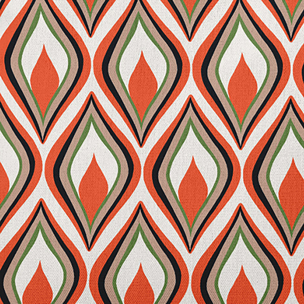 Feathers Accent Pillow, Harvest Orange, 20"x20"