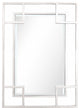 Silver Rectangle Accent Metal Mirror