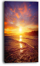 "Cullera Playa Los Olivos Beach" Modern Beach Wall Art, 1 Panel, 28"x60"
