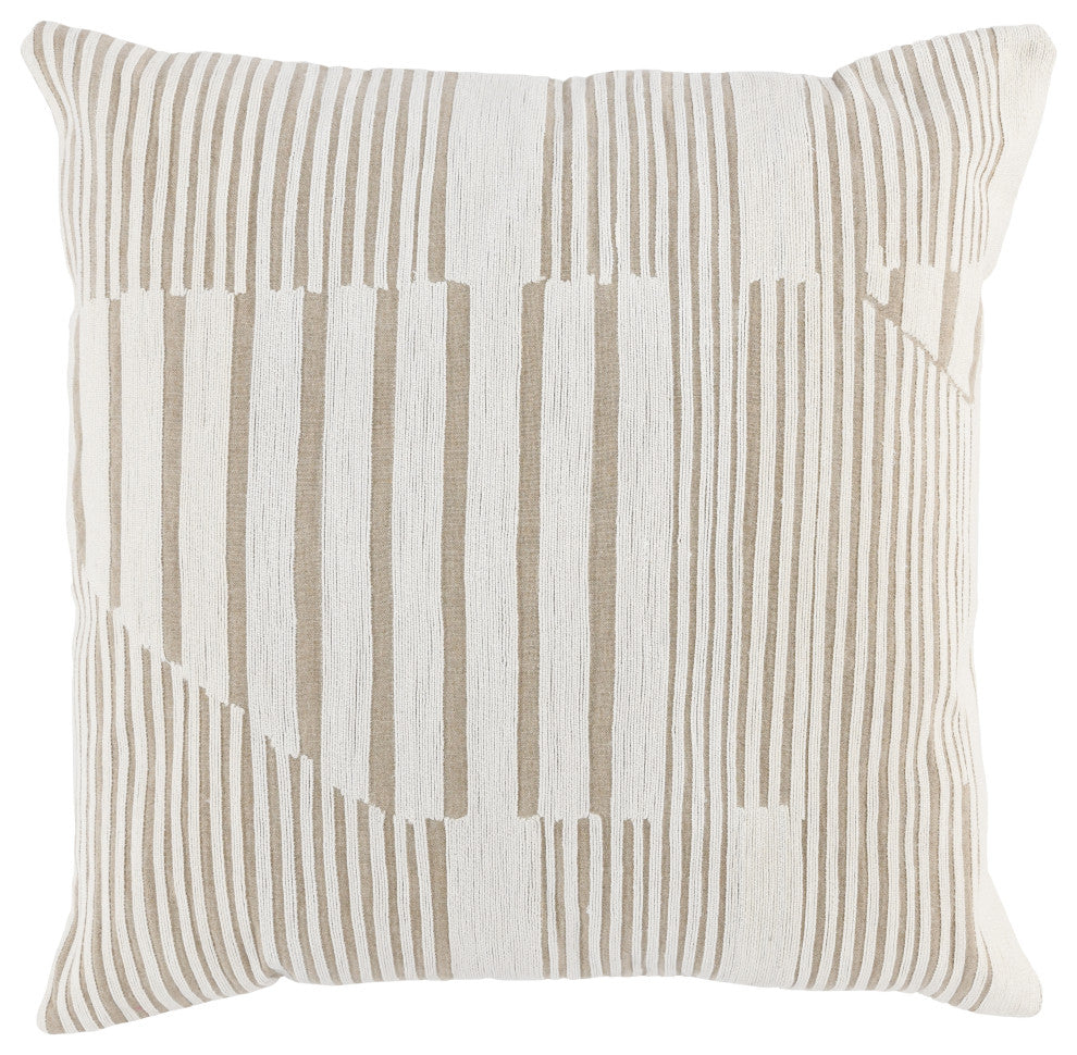 Charlotte 22" Throw Pillow in Natural by Kosas Home