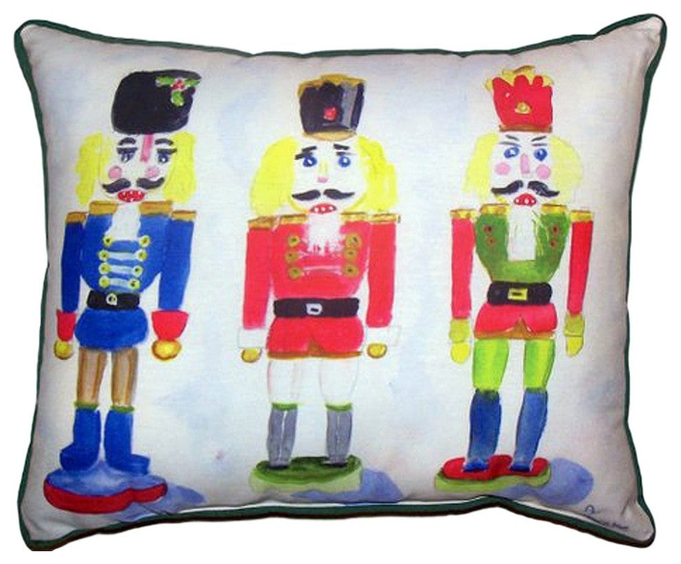 Nut Crackers Small Indoor/Outdoor Pillow 11x14 - Set of Two