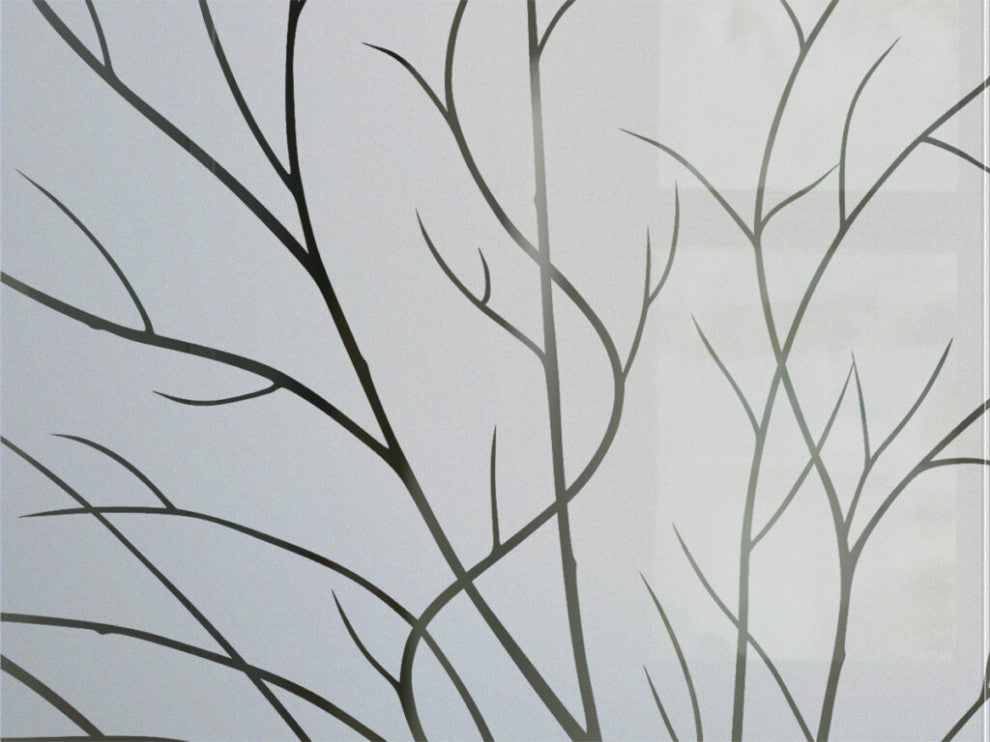 Interior Prehung Door or Interior Slab Door - Wispy Tree - Primed - 28" x...