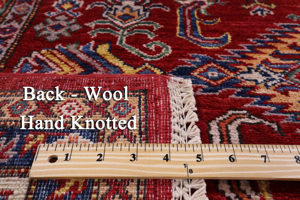 4' 10" X 6' 10" Super Kazak Handmade Wool Rug Q7695