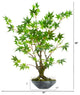30" Maple Bonsai Artificial Tree, Planter