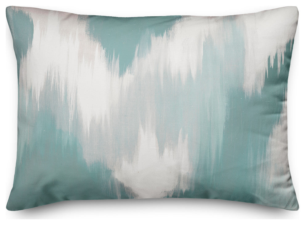 Teal Splotches 20x14 Spun Poly Pillow