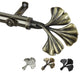 Florence 13/16 inch dia. Curtain Rod, Antique Brass, 48"-84"