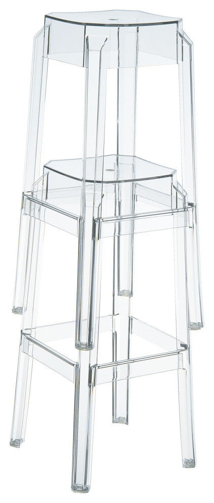 Compamia Fox Bar Stools, Set of 2, Clear