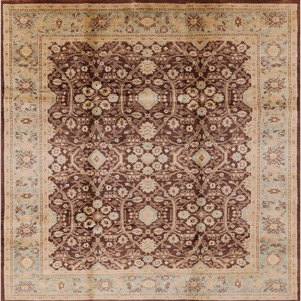 Ahgly Company Indoor Square Mid-Century Modern Area Rugs, 4' Square