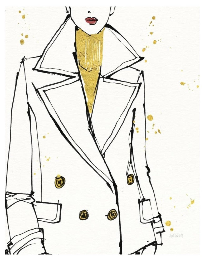 "Fashion Strokes I" Digital Paper Print by Anne Tavoletti, 18"x22"